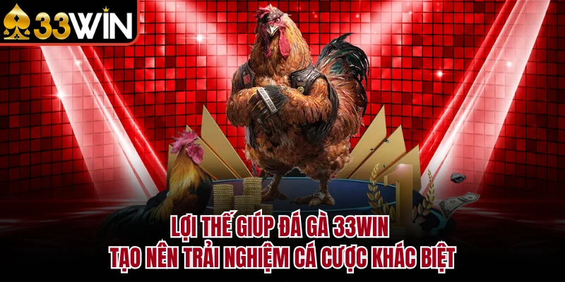 Lợi thế giúp đá gà 33Win tạo nên trải nghiệm cá cược khác biệt