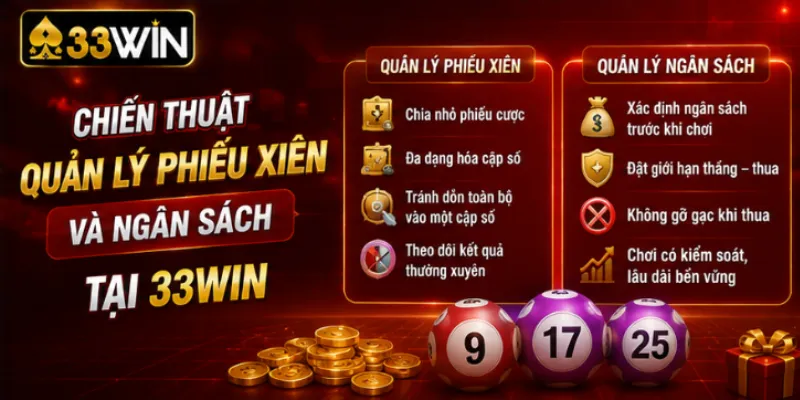 Chiến thuật quản lý phiếu xiên và ngân sách tại 33Win