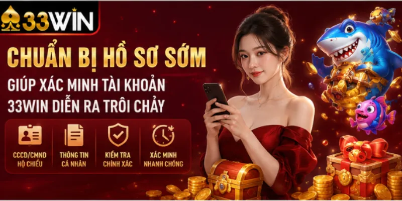 Chuẩn bị hồ sơ sớm giúp xác minh tài khoản 33Win diễn ra trôi chảy